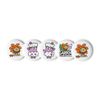 Garden Character Pins