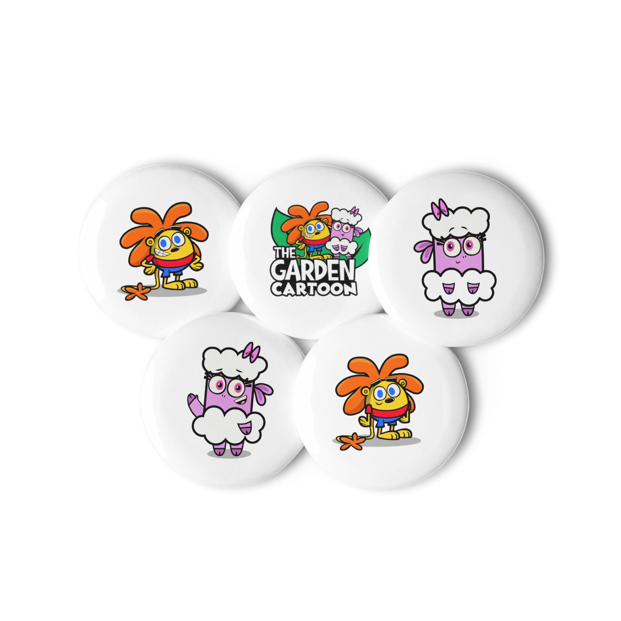 Garden Character Pins