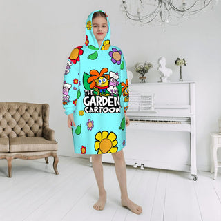 Garden Blanket Hoodie for Kids