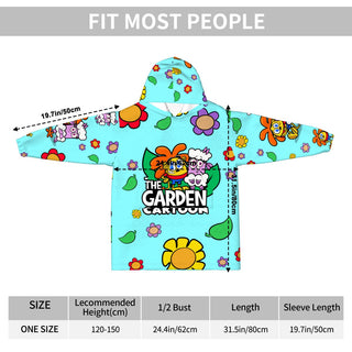 Garden Blanket Hoodie for Kids